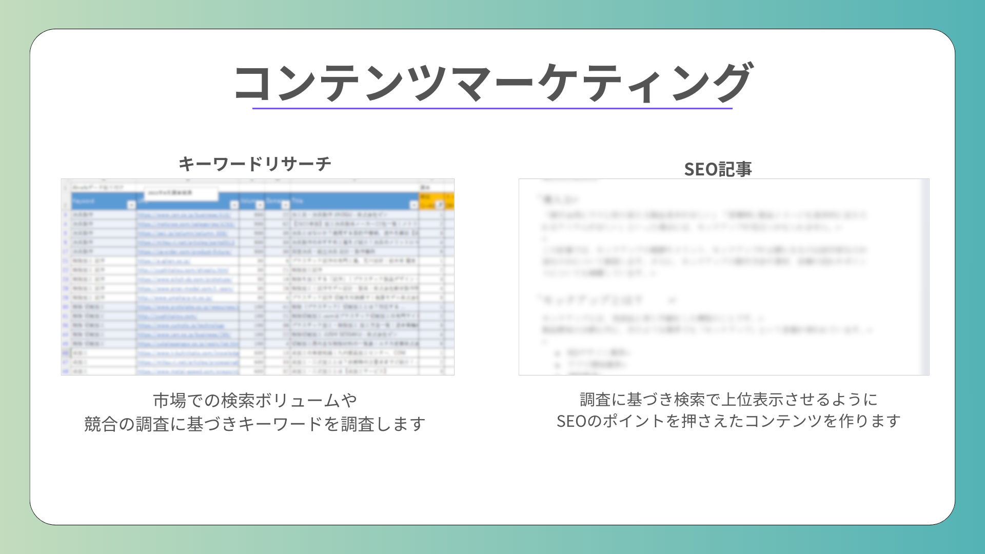 コンテンツマーケティング
