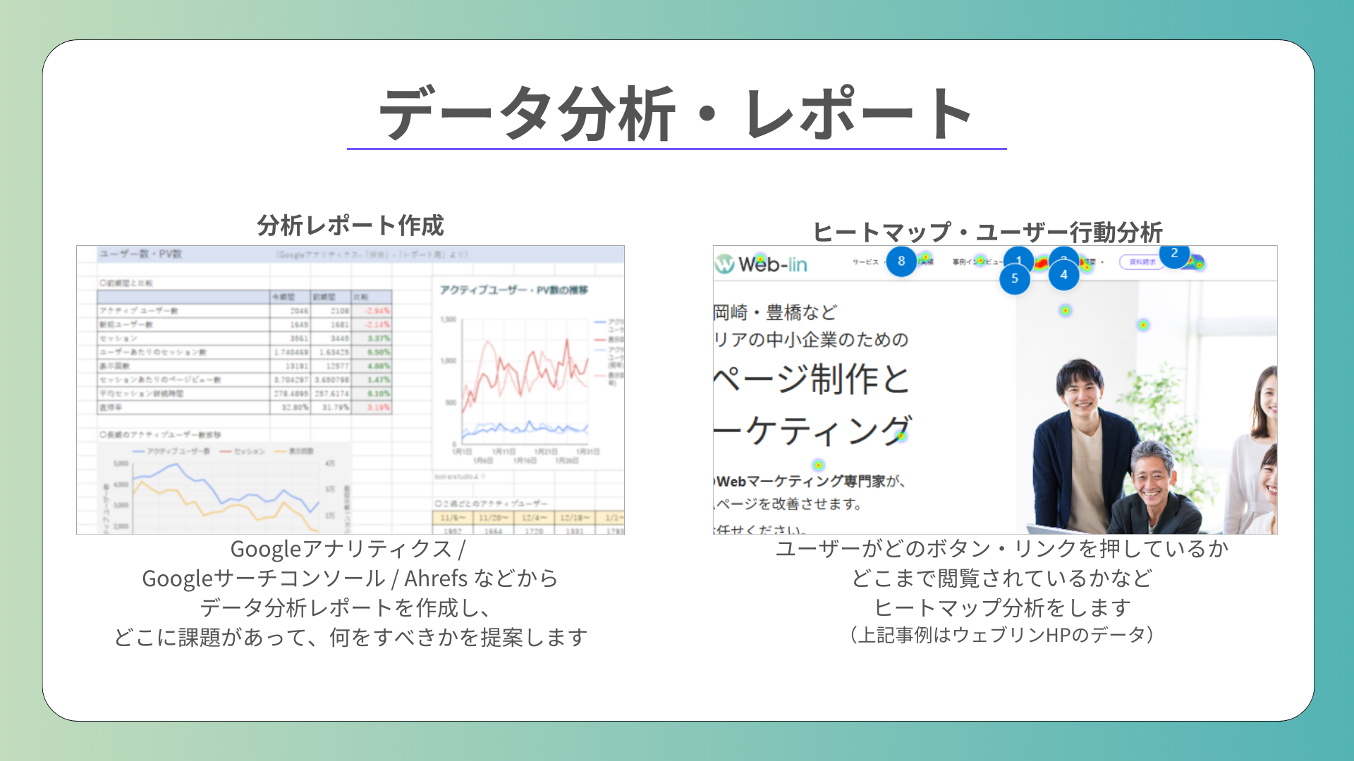 ⑤ データ分析・レポート